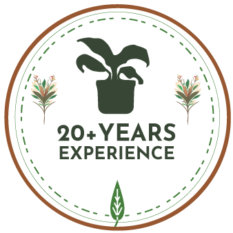 20+ yrs experience badge